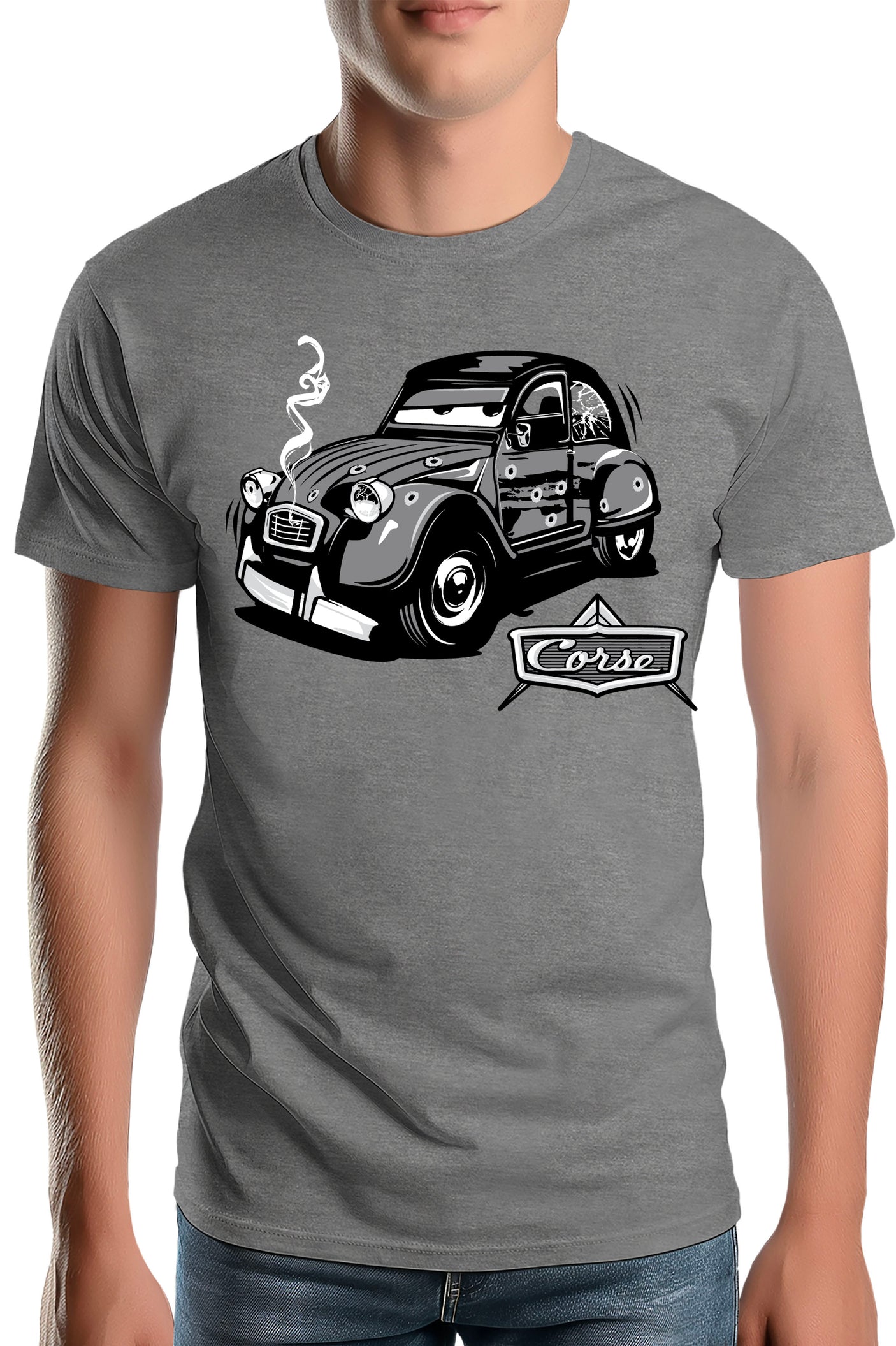 T-Shirt Homme Deuch dessin animé made in Corse