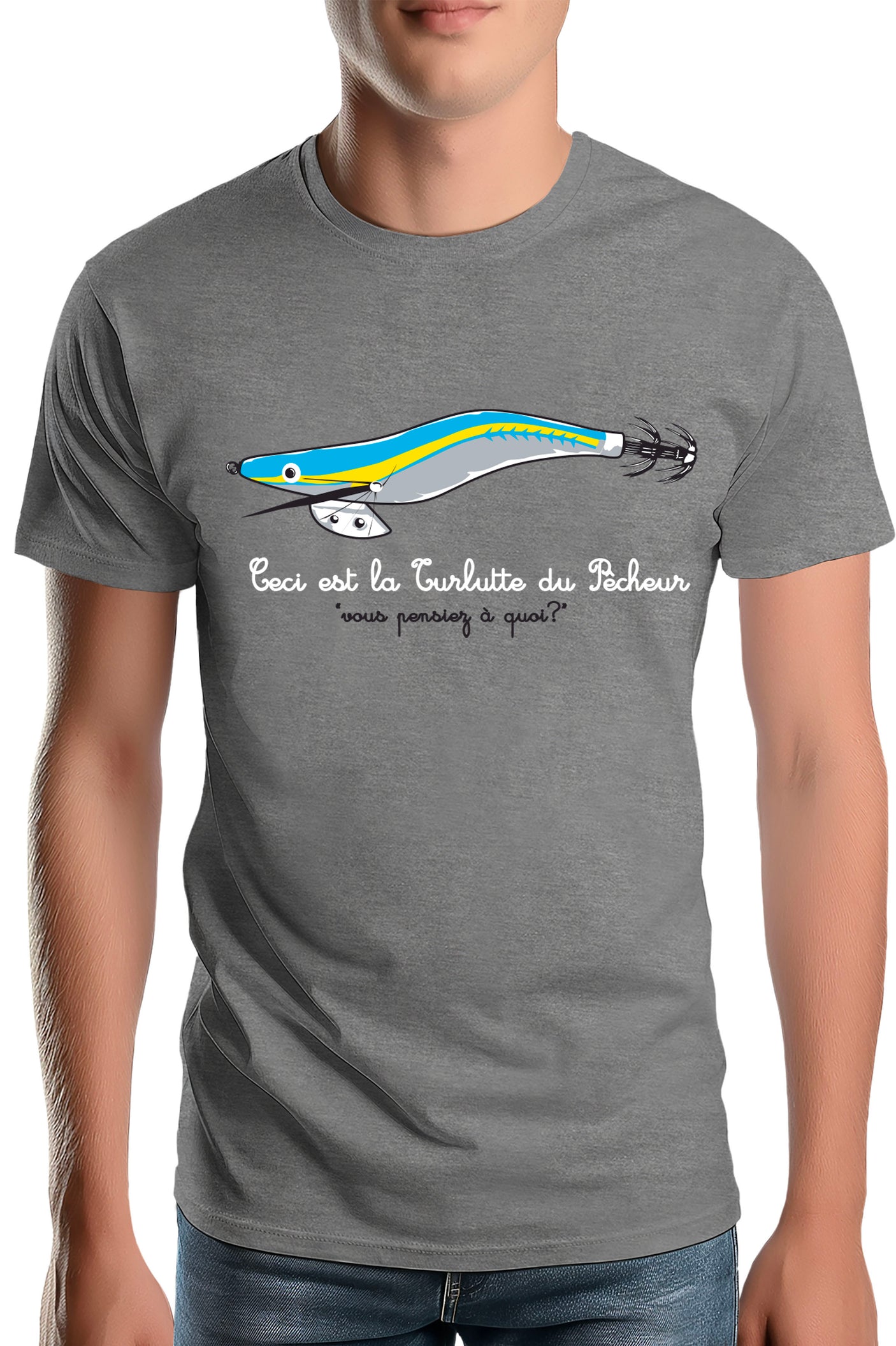 T-Shirt Homme Turlutte du Pêcheur