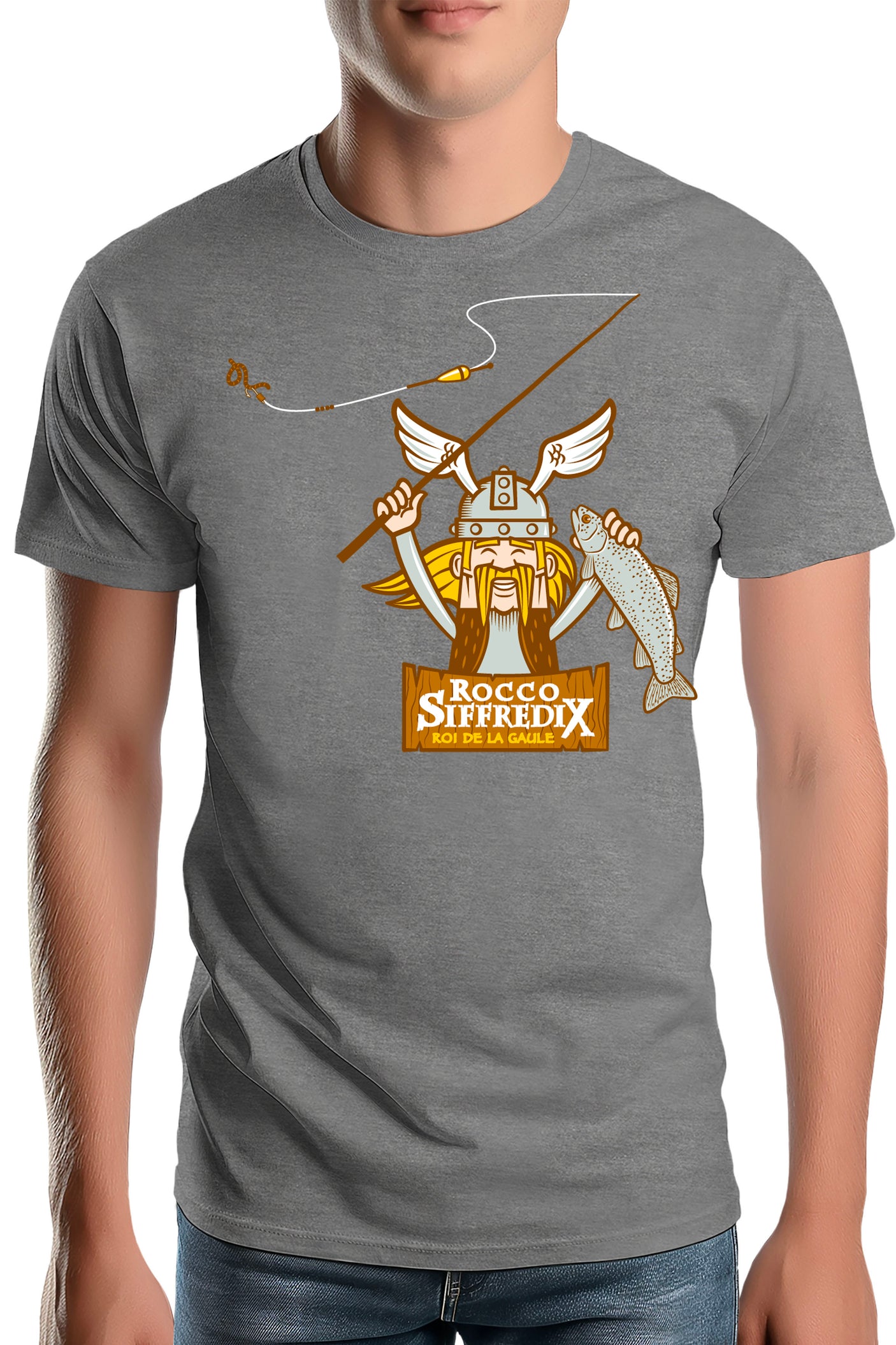 T-Shirt Homme Pêcheur roi de la gaule