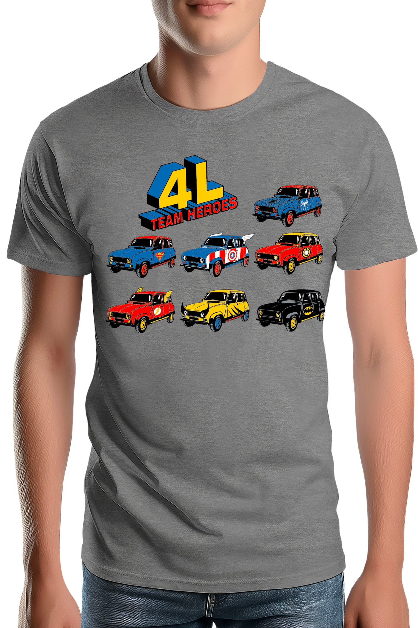 T-Shirt Homme 4L Team super heroes