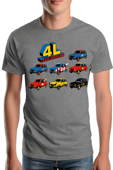 T-Shirt Homme 4L Team super heroes