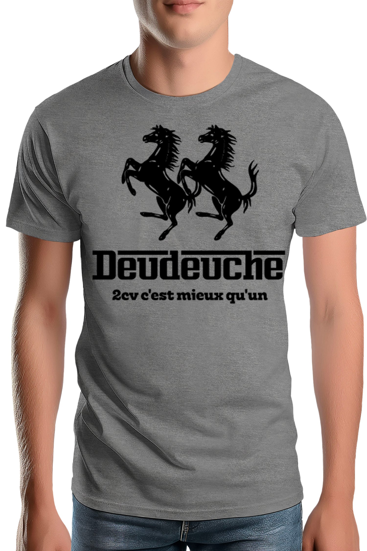 T-Shirt Homme DeuDeuche mieux qu'un cheval cabré