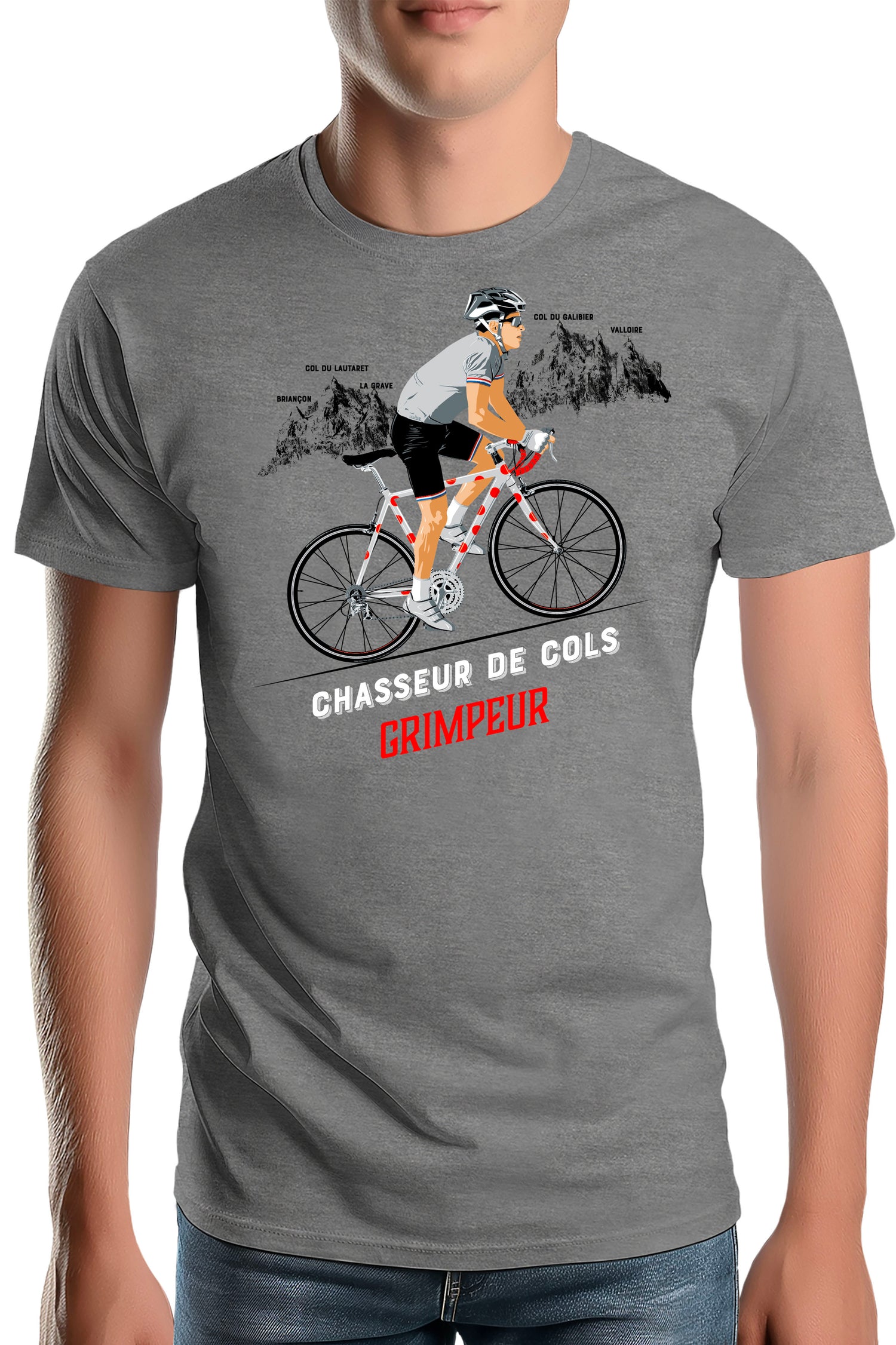 T-Shirt Homme Meilleur grimpeur en chasseur de col