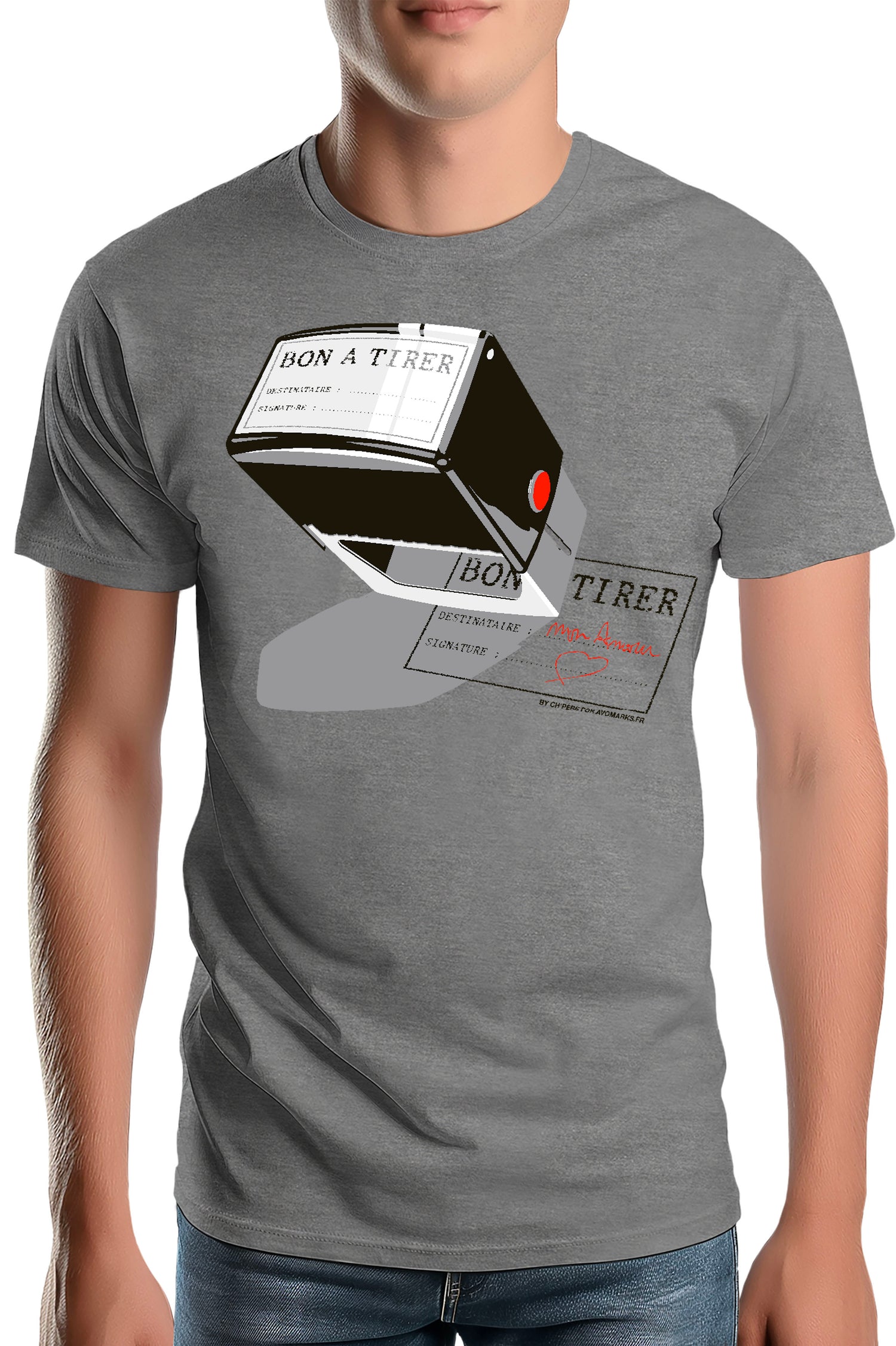 T-Shirt Homme Bon à tirer mon amour