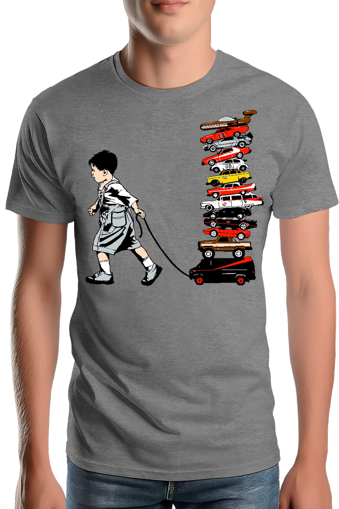 T-Shirt Homme La Collection de voitures via les séries télé