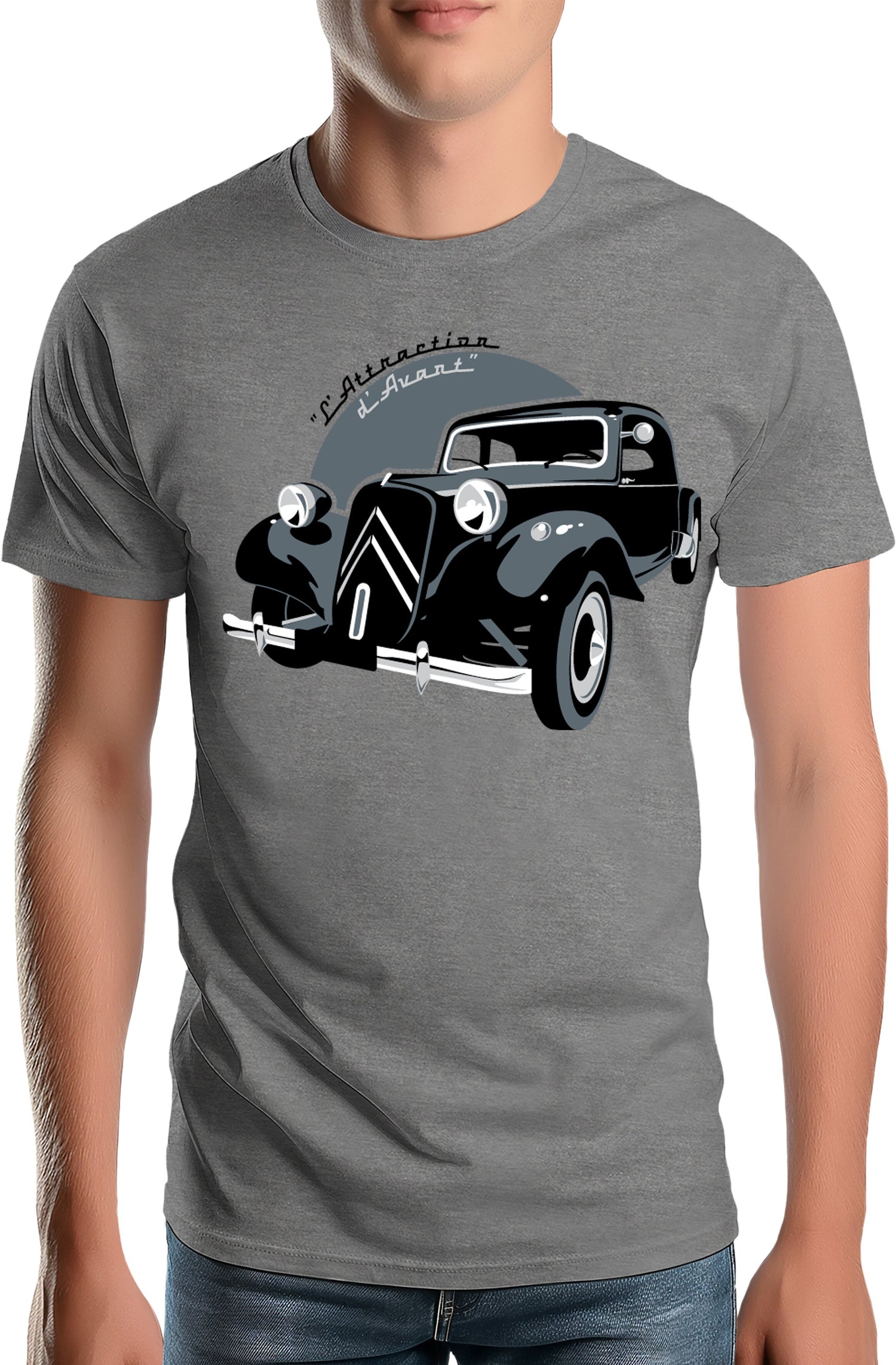 T-Shirt Homme La Traction, l'attraction d'avant