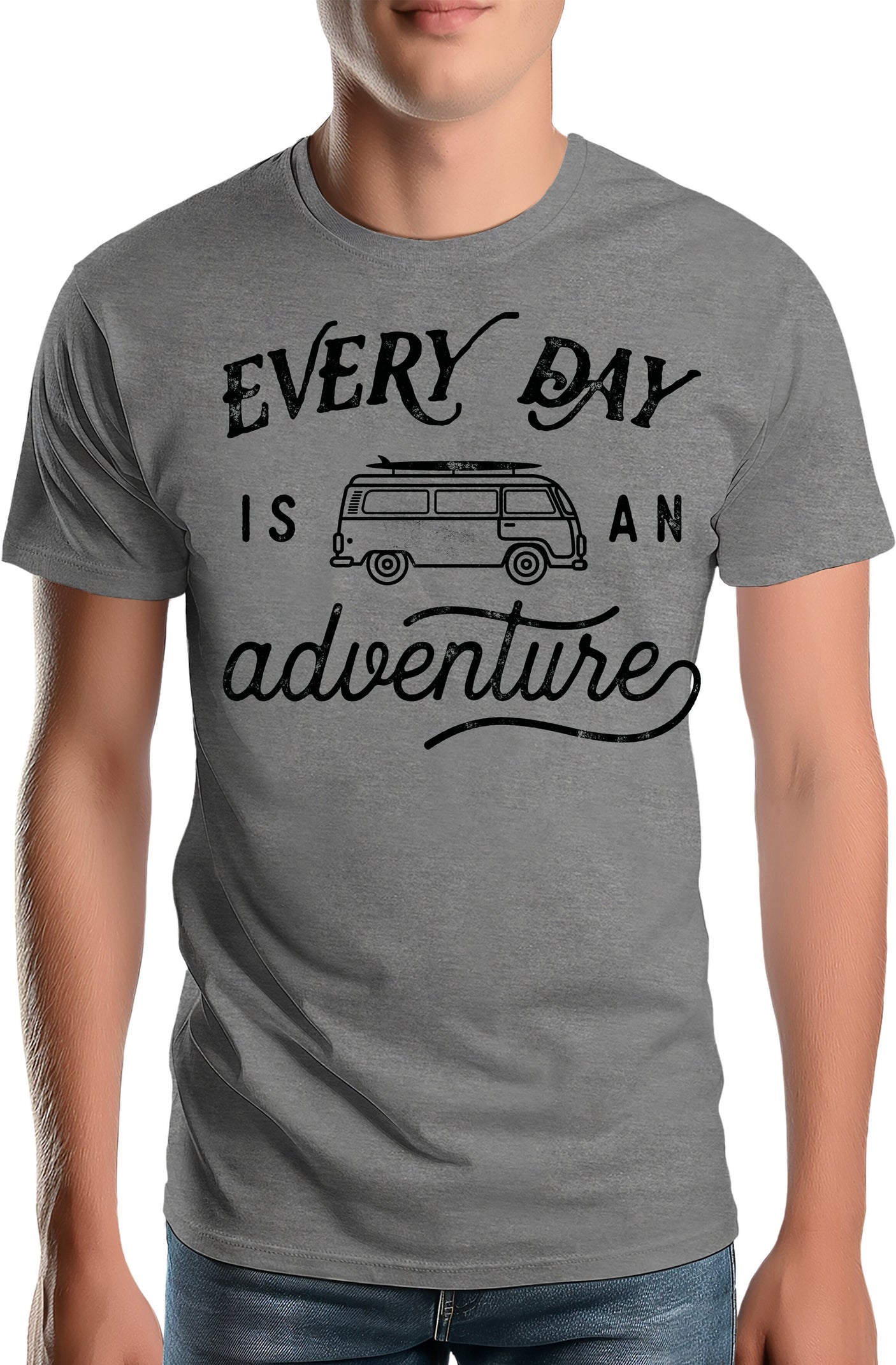 T-Shirt Homme Every day in a van is an adventure