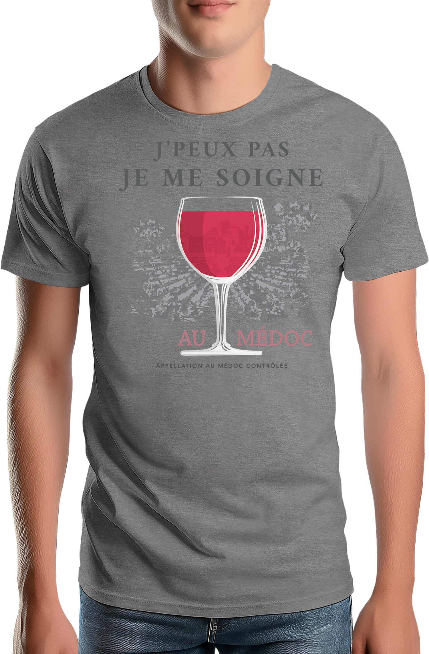 T-Shirt Homme Je peux pas je me soigne au médoc