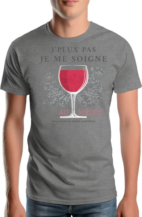 T-Shirt Homme Je peux pas je me soigne au médoc