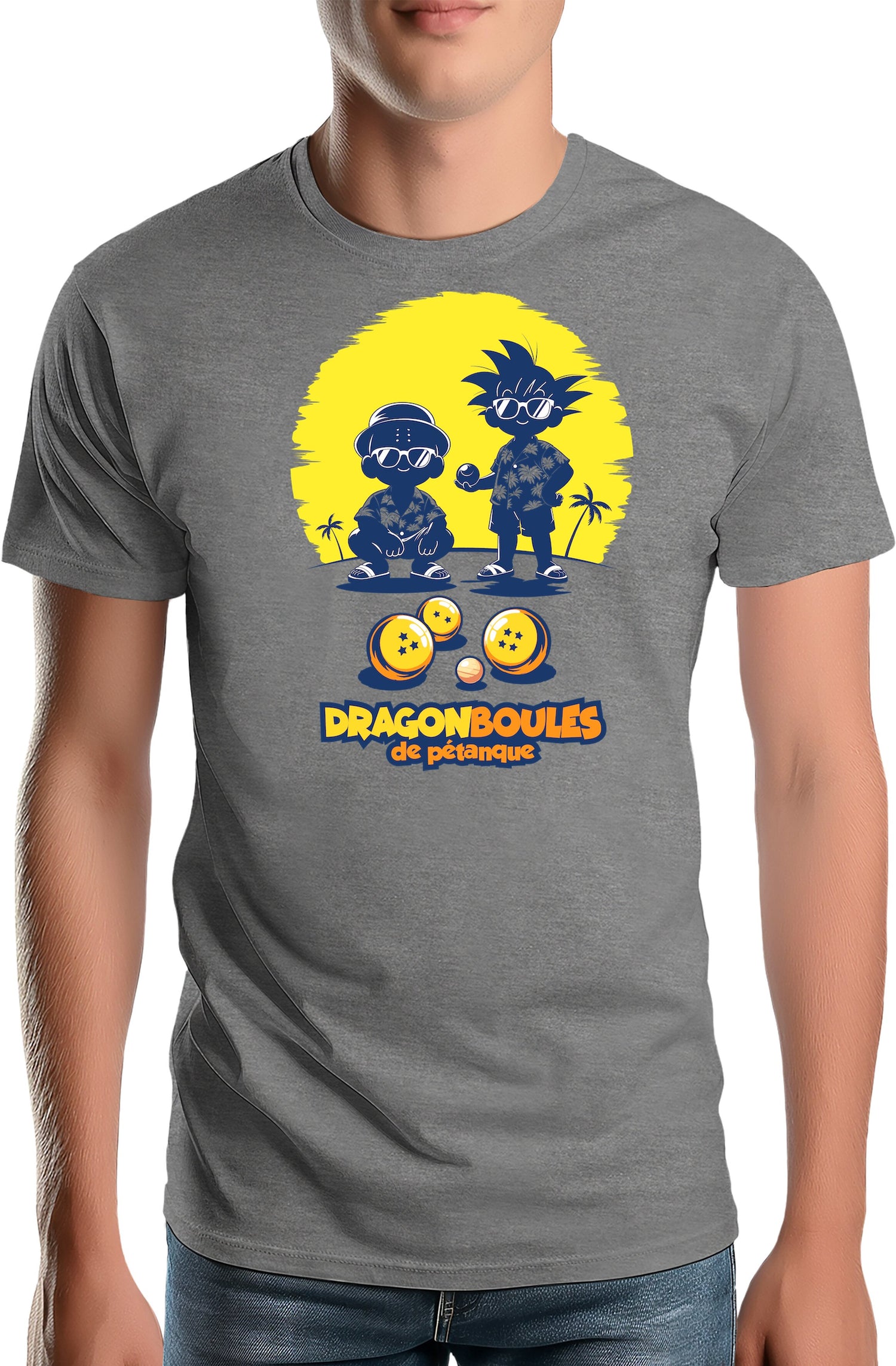 T-Shirt Homme Joueurs de pétanque