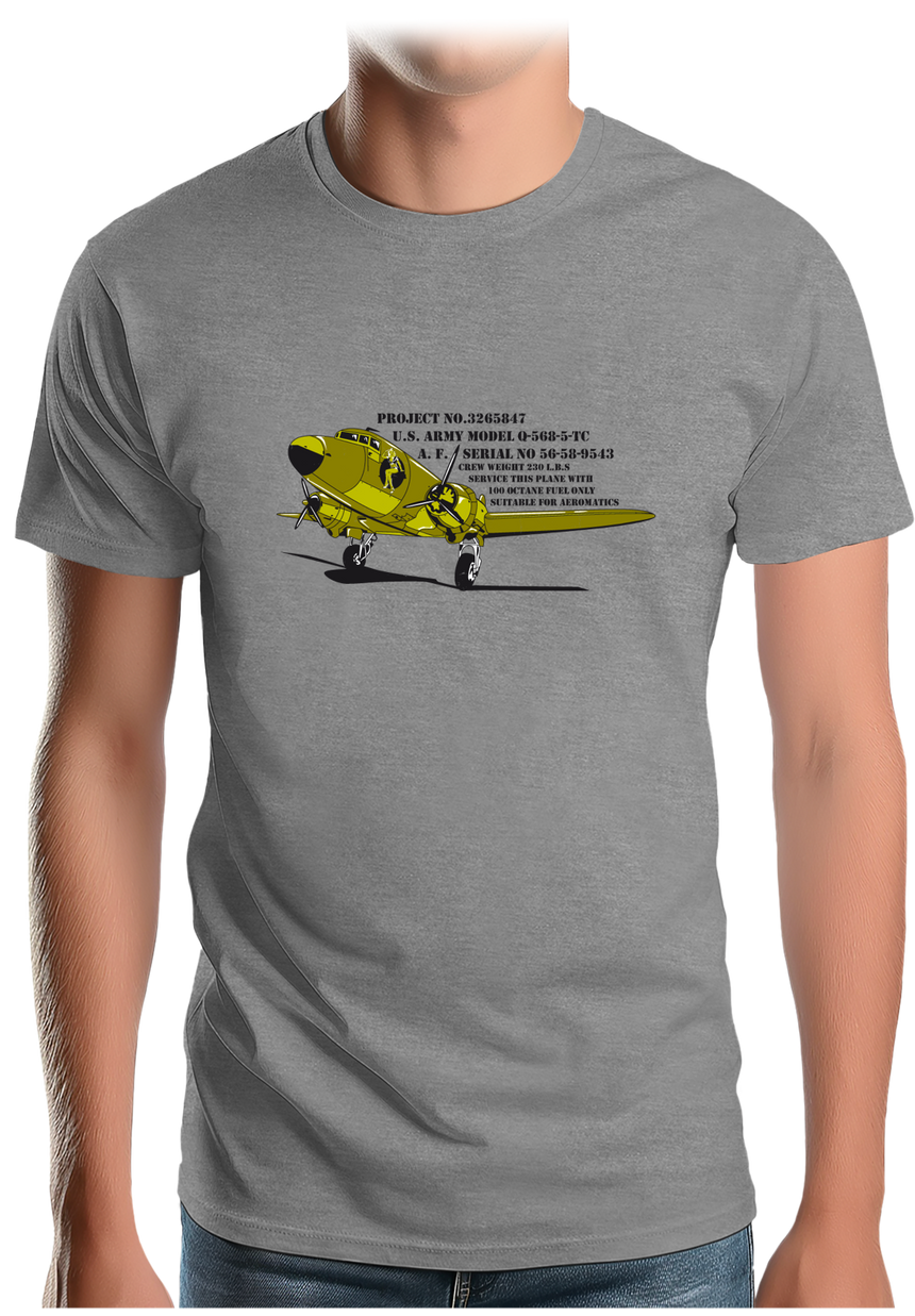 T-Shirt Homme Avion militaire Us Army