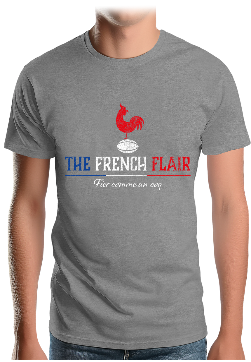 T-Shirt Homme Le rugby français c'est le french flair