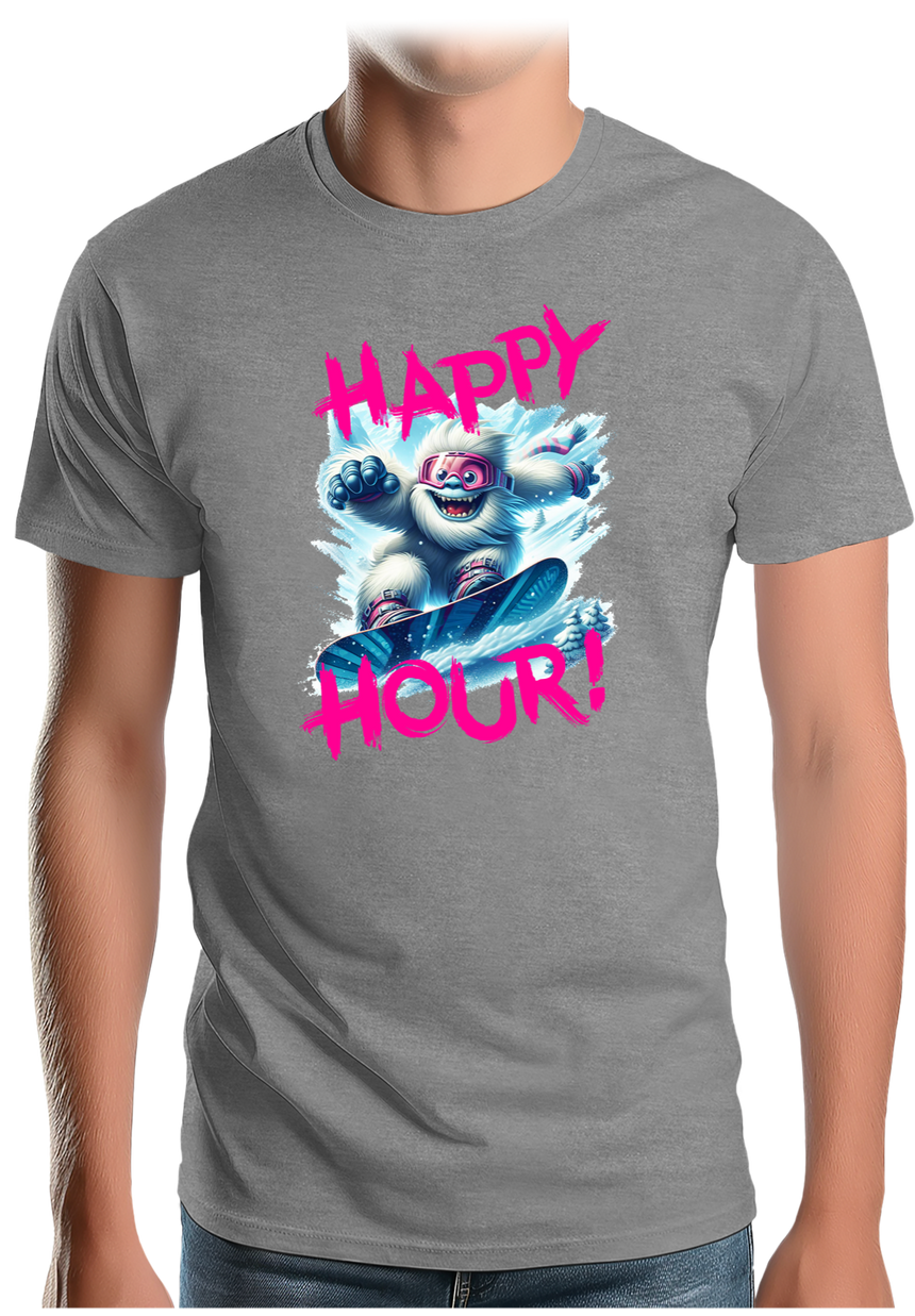 T-Shirt Homme Yeti snow en surf