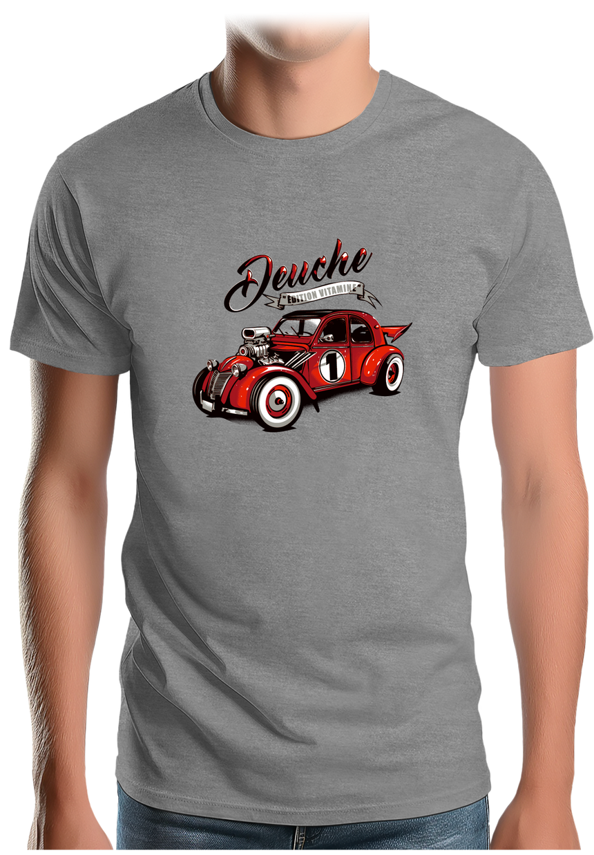 T-Shirt Homme Voiture 2CV version vitamine
