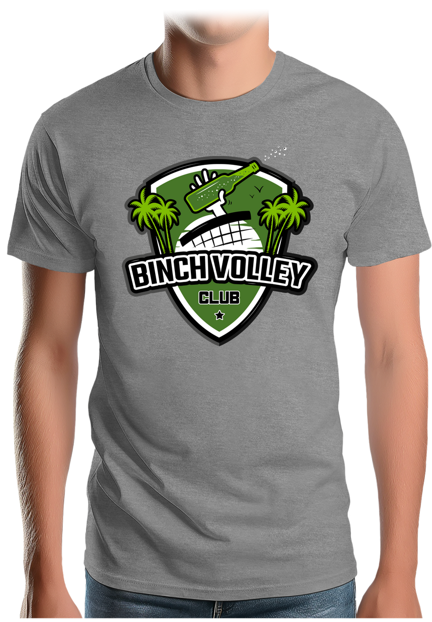 T-Shirt Homme Le binch Volley club avec une bière