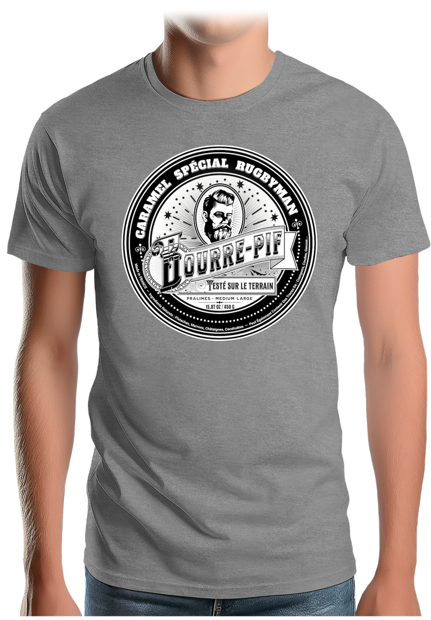 T-Shirt Homme Le Bourre Pif, super caramel