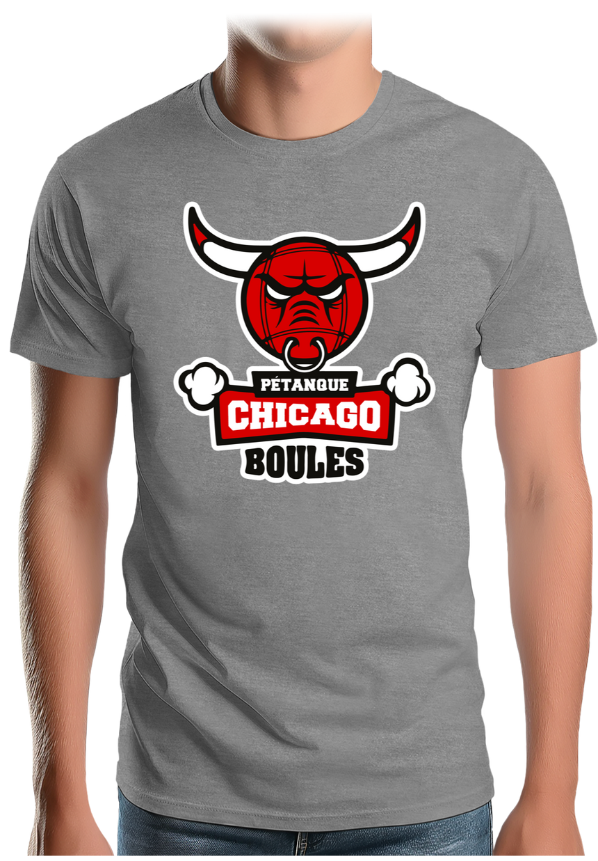 T-Shirt Homme Pétanque Chicago Boules
