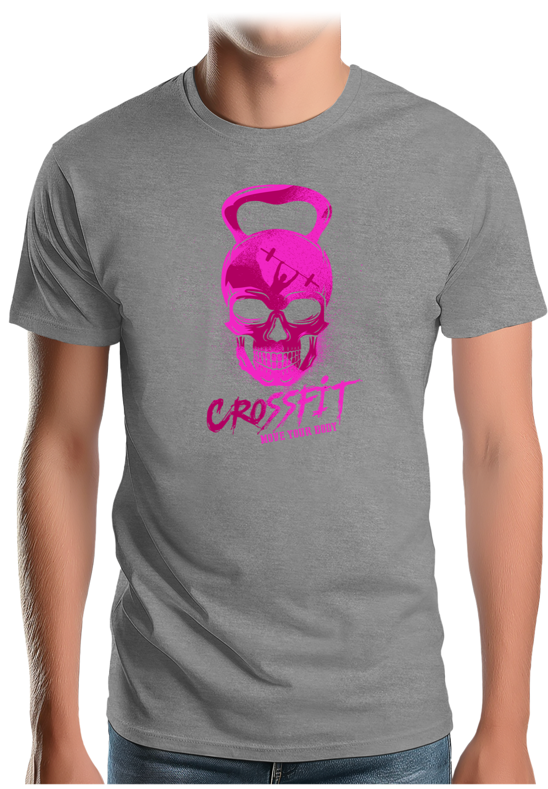 T-Shirt Homme Crossfit fluo