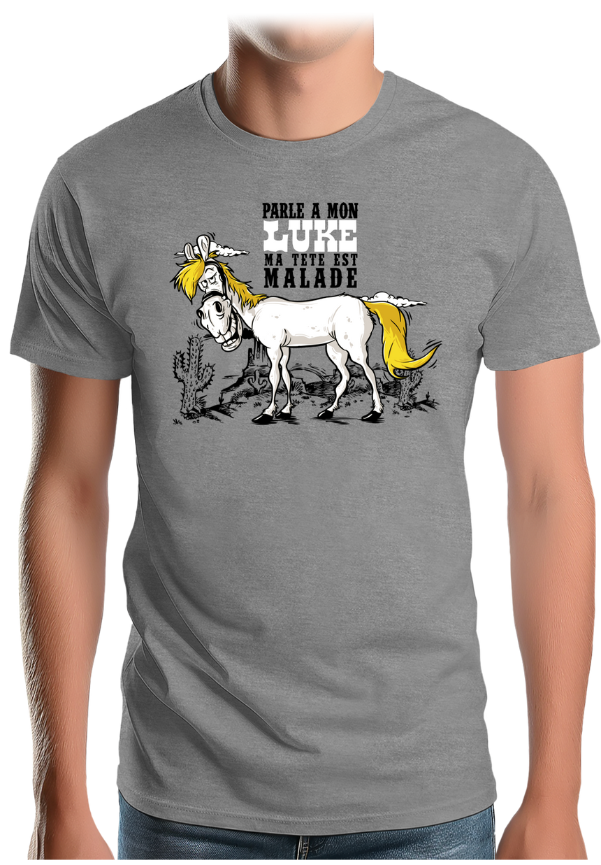 T-Shirt Homme Chaval parle à mon Luke