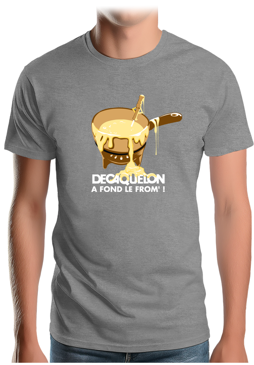 T-Shirt Homme Decaquelon à fond le fromage