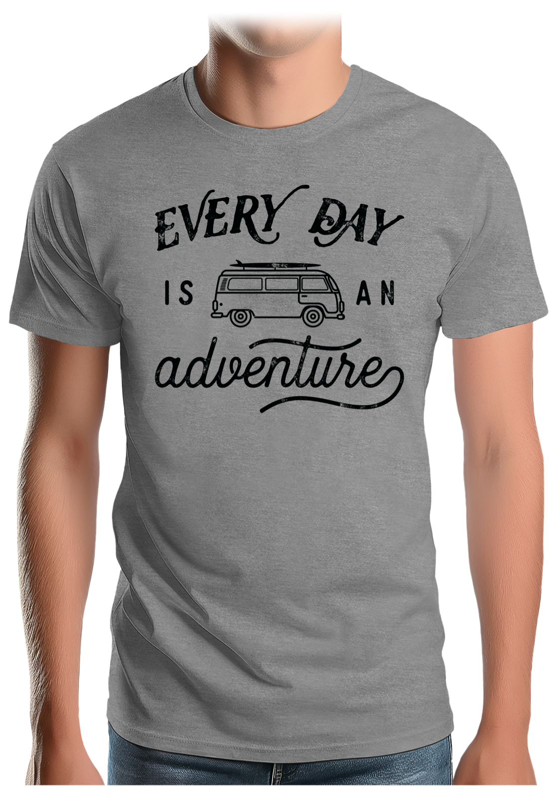 T-Shirt Homme Every day in a van is an adventure