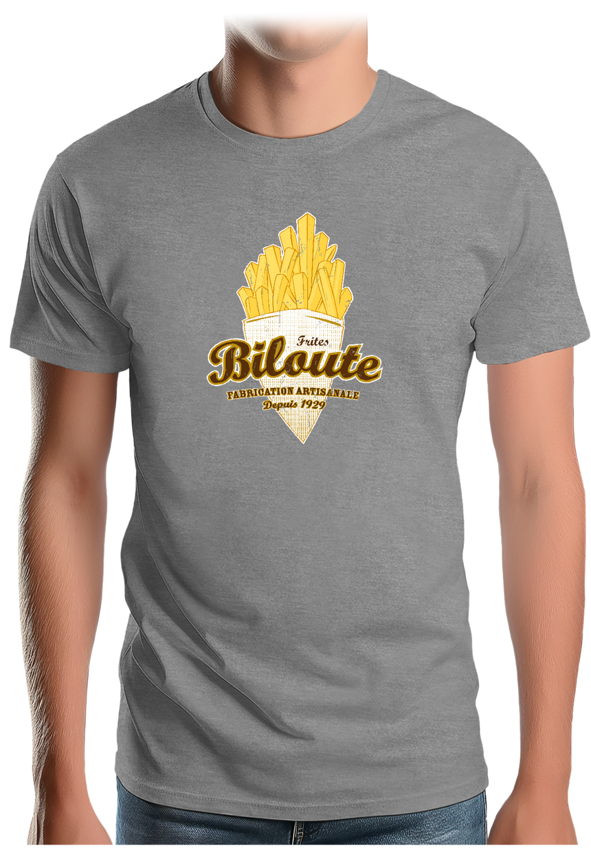 T-Shirt Homme Cornet de frites biloute