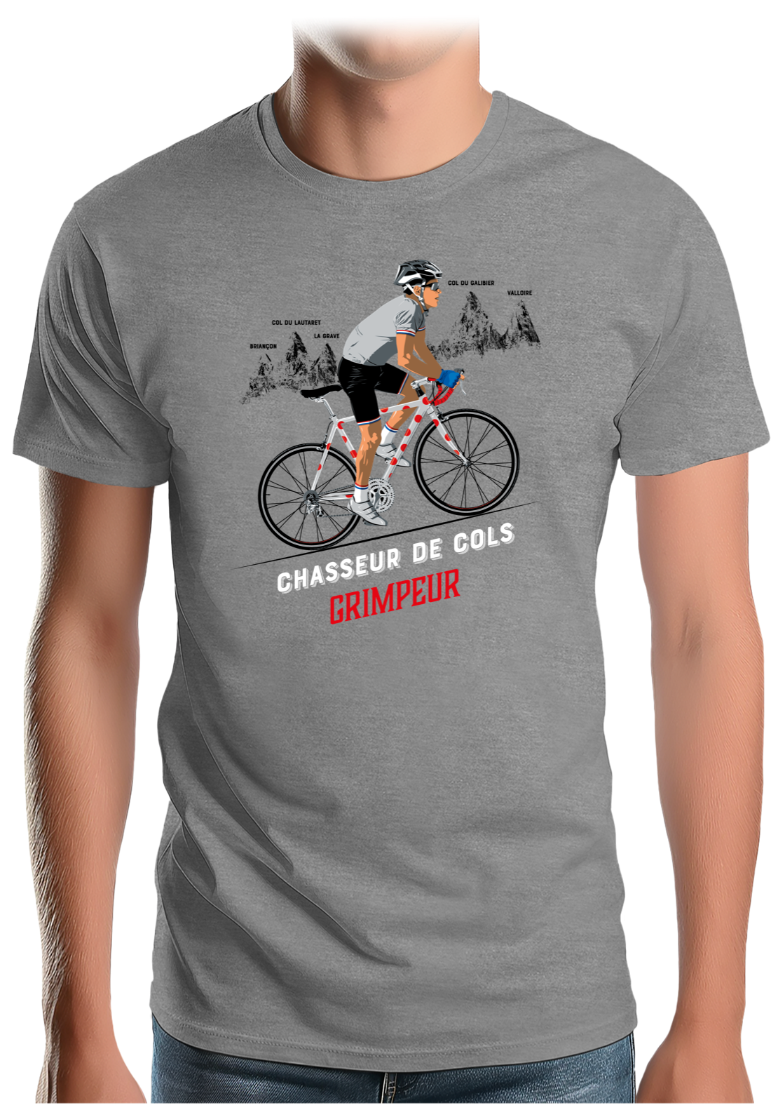 T-Shirt Homme Meilleur grimpeur en chasseur de col