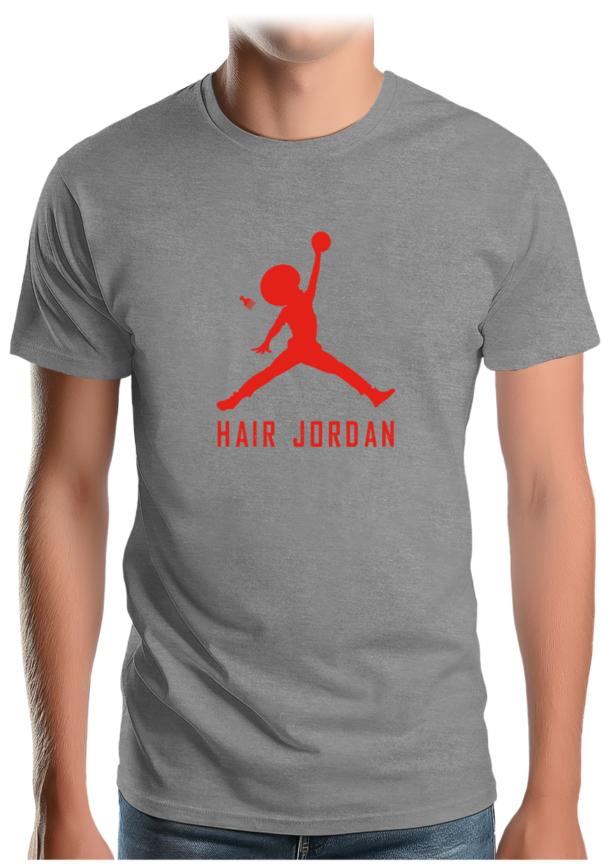 T-Shirt Homme Hair Jordan fait du basket
