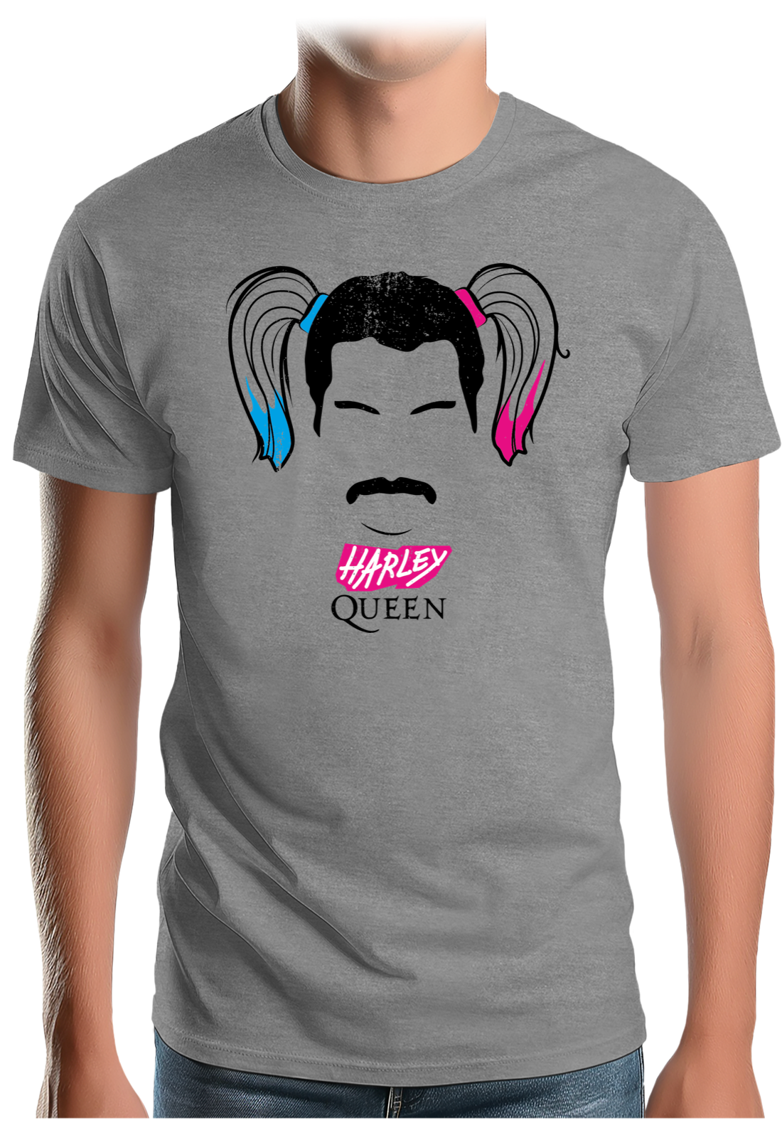 T-Shirt Homme Queen et Harley Quinn