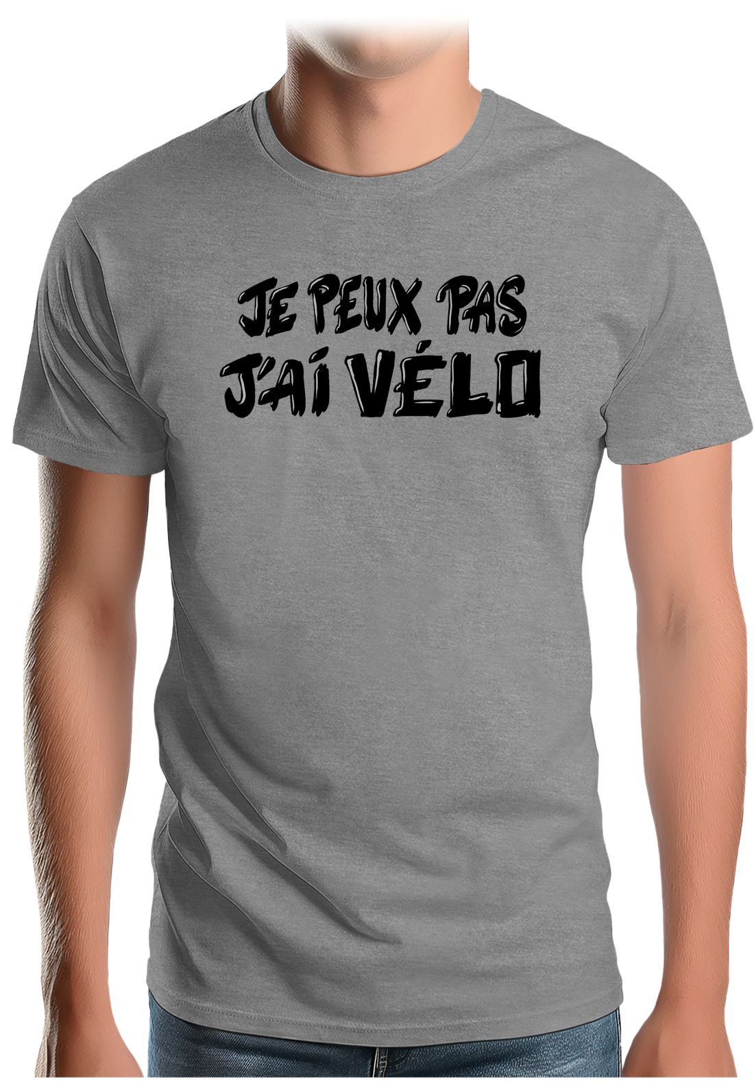 T-Shirt Homme Je peux pas, j'ai vélo