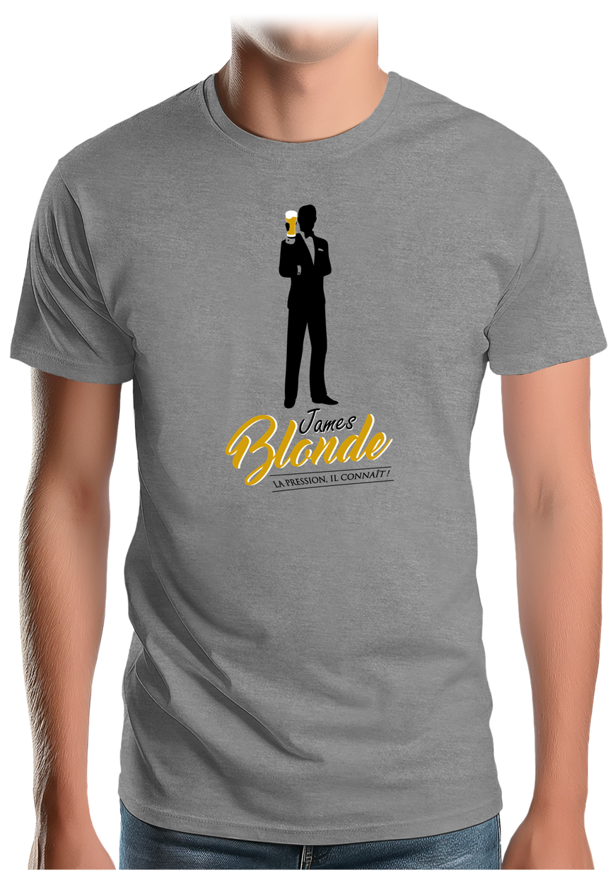 T-Shirt Homme Bière made in James Blonde