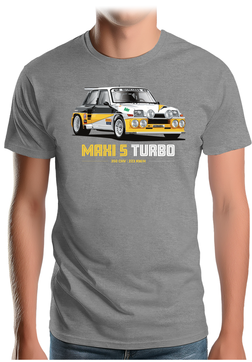 T-Shirt Homme Voiture Maxi 5 Turbo