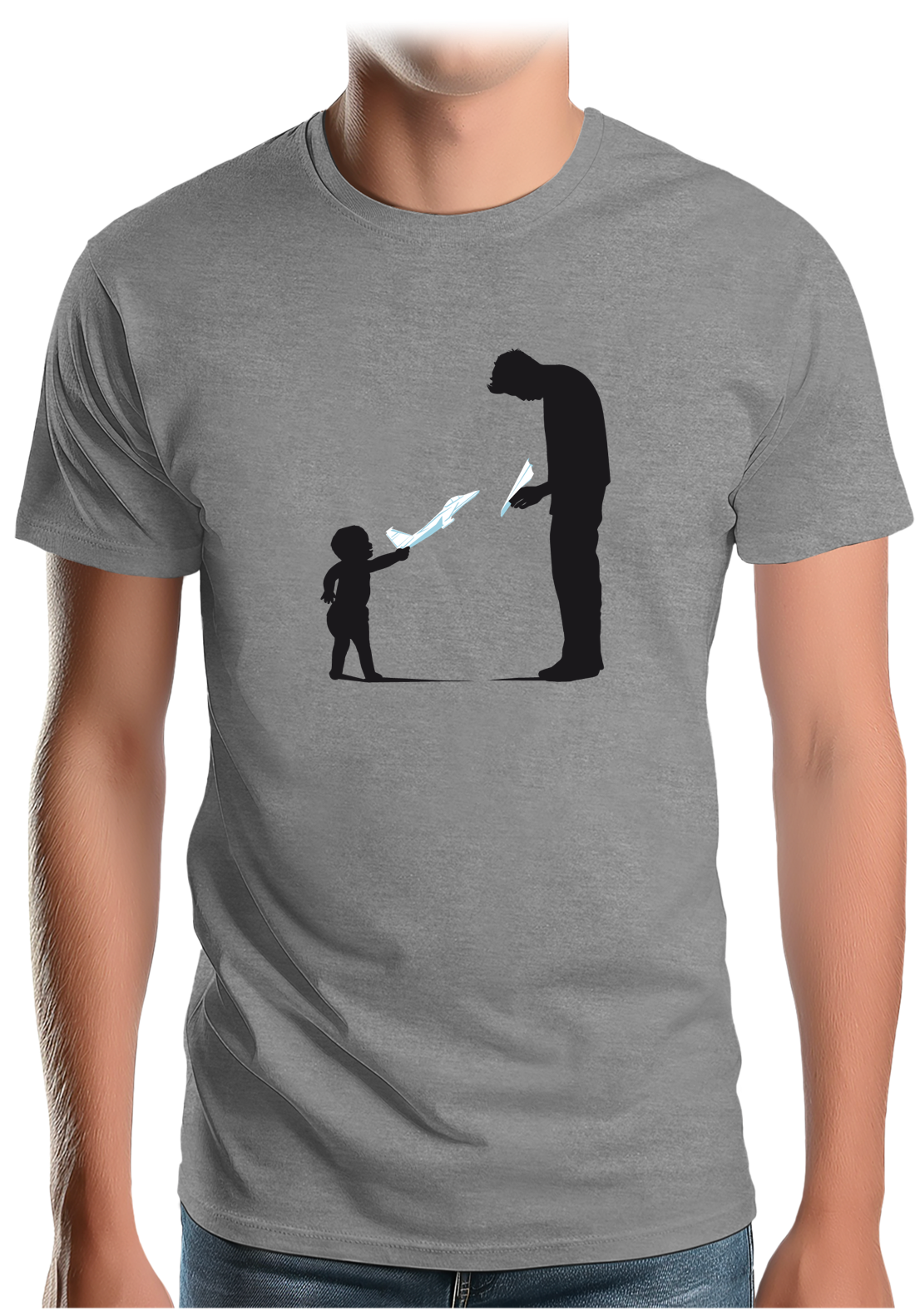 T-Shirt Homme Père Et Fils Avion
