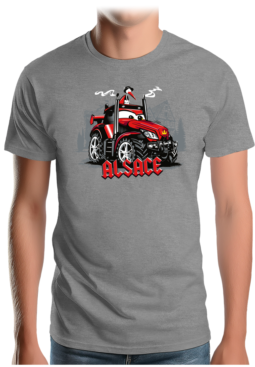 T-Shirt Homme Le Super tracteur Alsacien