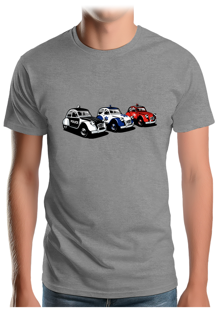 T-Shirt Homme Rescue Deuch - Police - Pompier