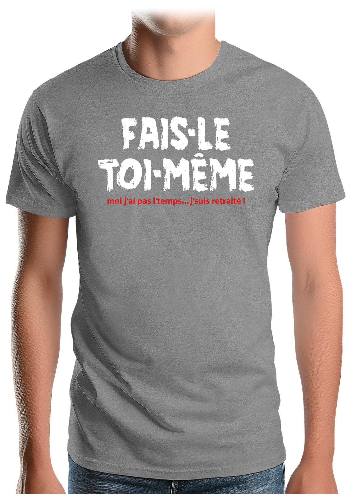 T-Shirt Homme Fais le toi même moi je suis à la retraite