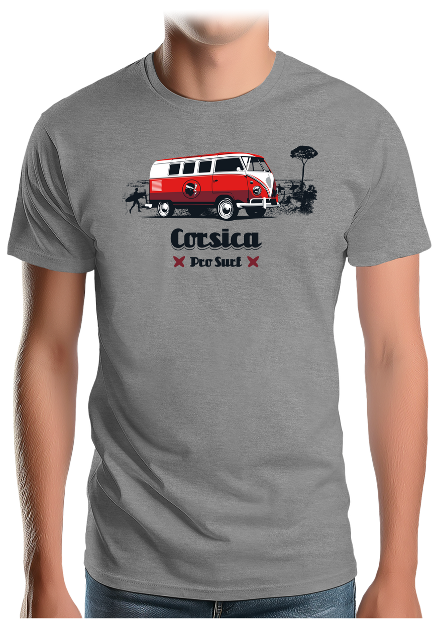 T-Shirt Homme Van plage combi Corse