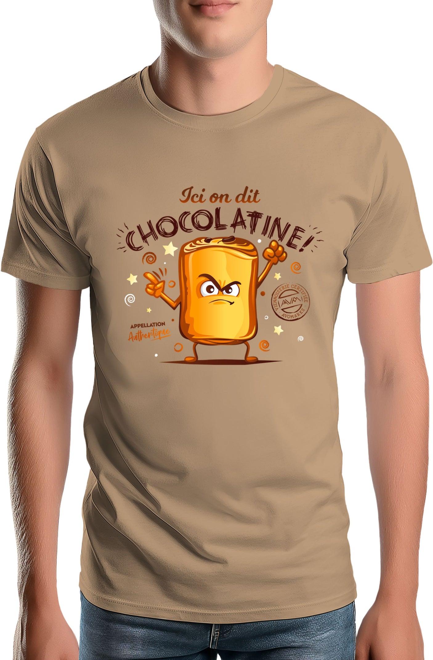 T-shirt Homme Chocolatine