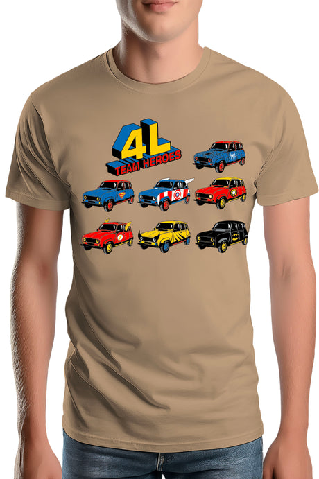 T-Shirt Homme 4L Team super heroes