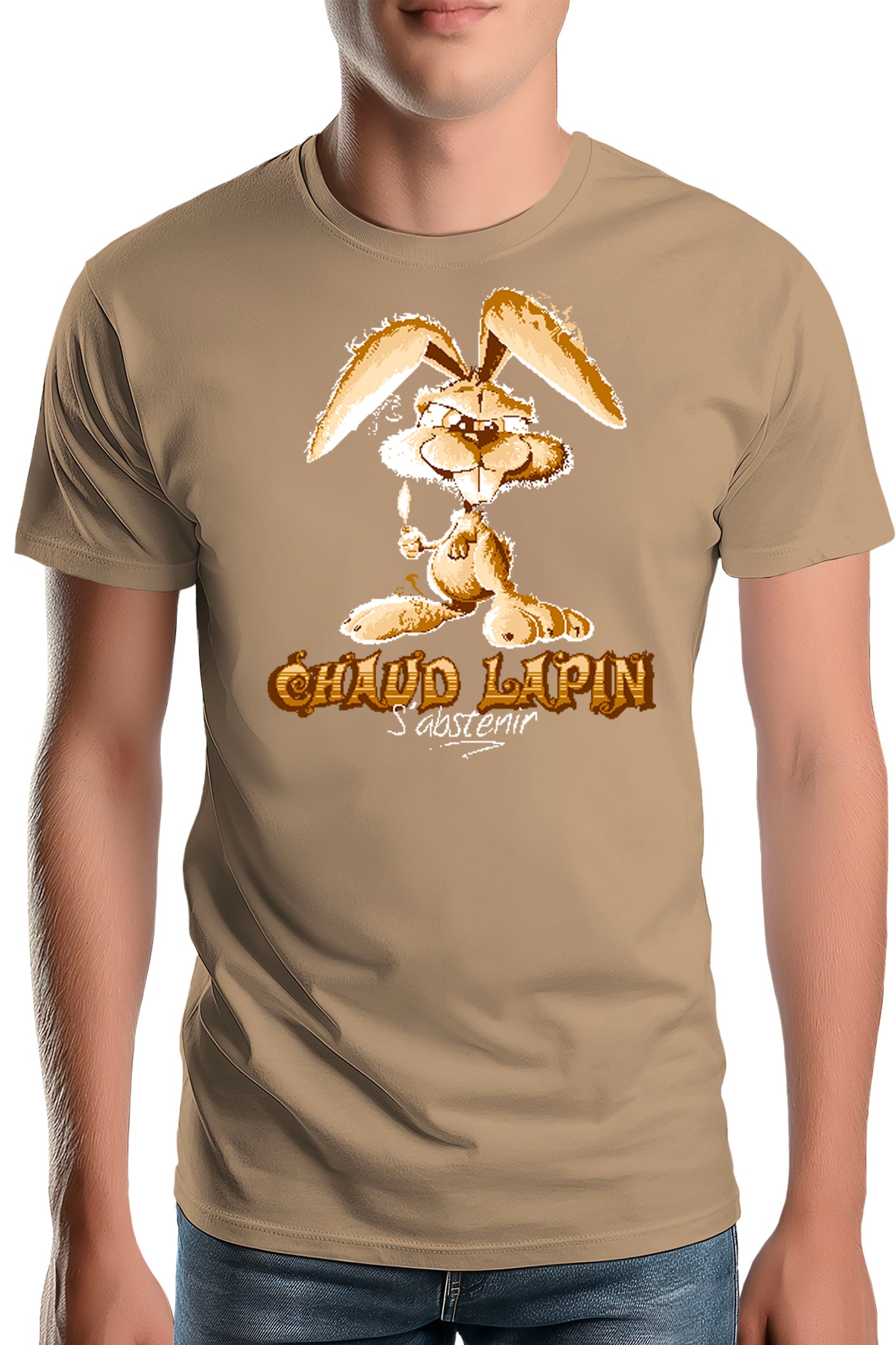 T-Shirt Homme Chaud lapin s'abstenir