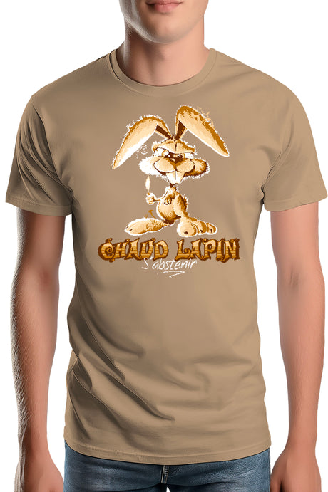 T-Shirt Homme Chaud lapin s'abstenir