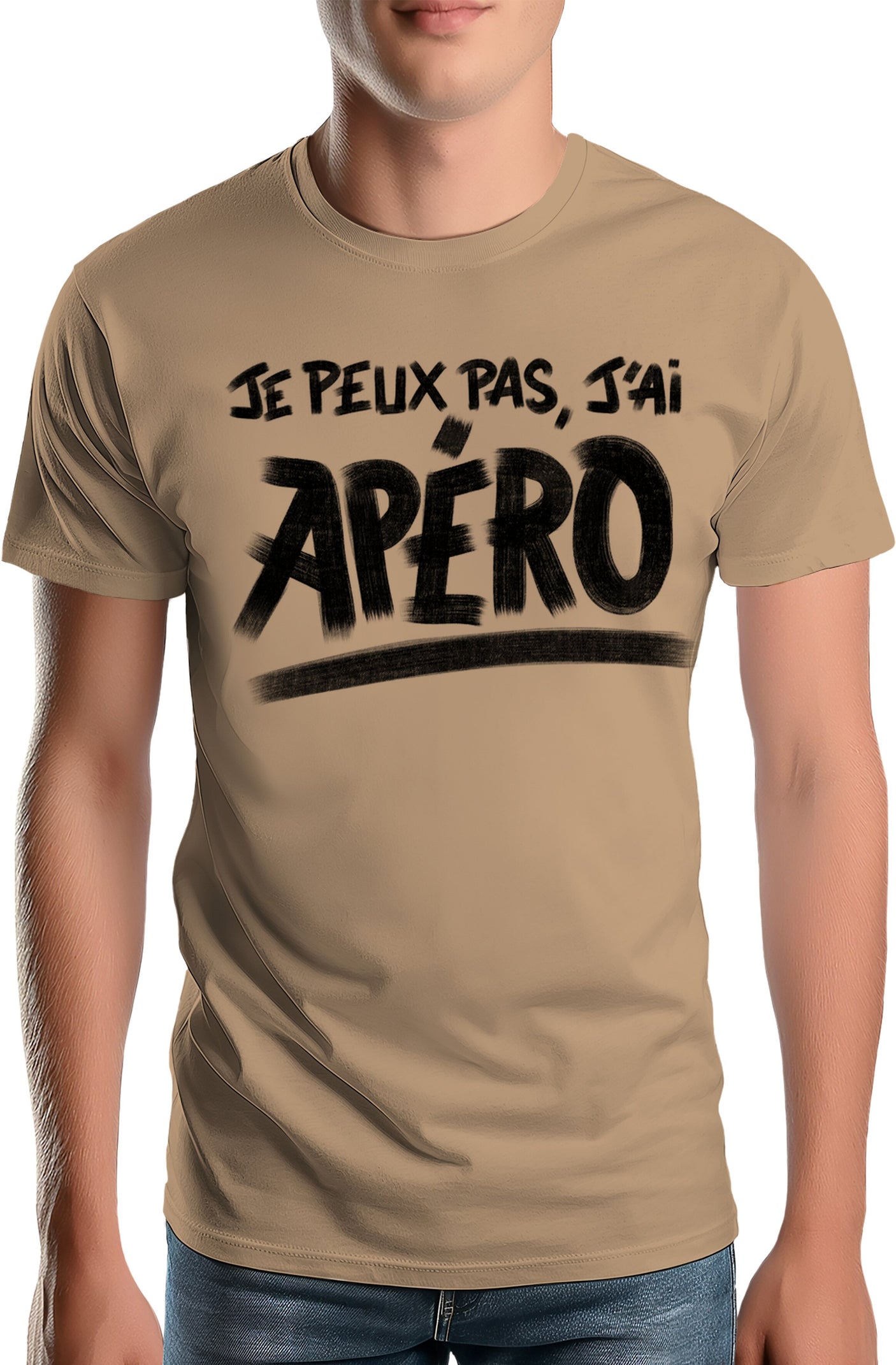 T-Shirt Homme Je peux pas, j'ai apéro