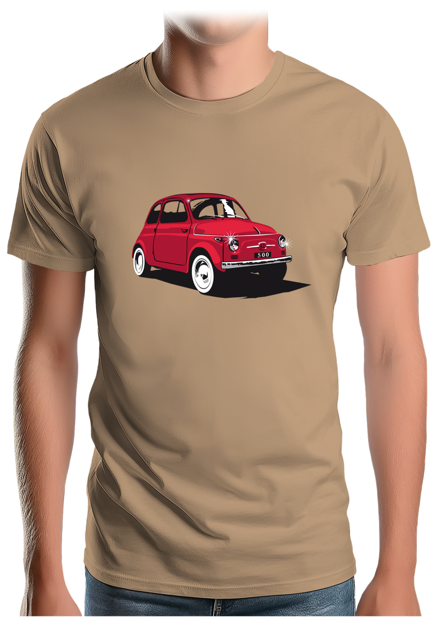 T-Shirt Homme Voiture Italienne 500 Luxe