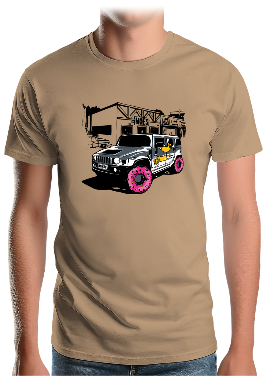 T-Shirt Homme Voiture de Homer Simson