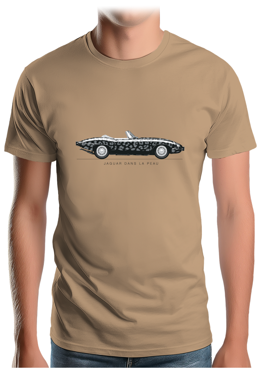T-Shirt Homme Voiture Jaguar dans la peau