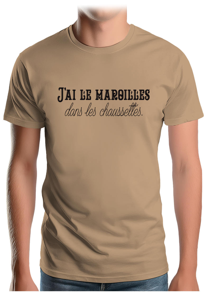 T-Shirt Homme J'ai le maroilles dans les chaussettes