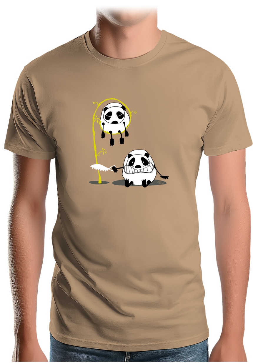 T-Shirt Homme Panda et bambou