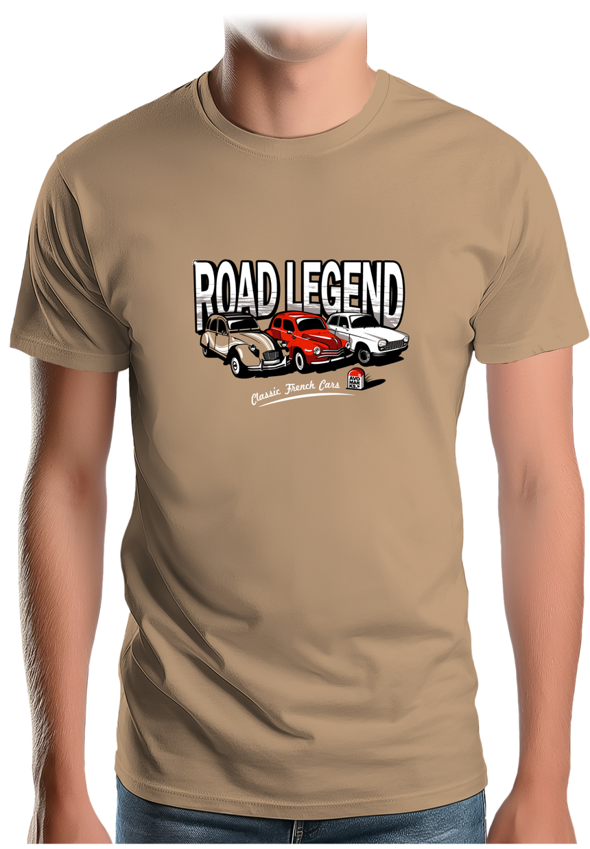 T-Shirt Homme Voiture Road Legend