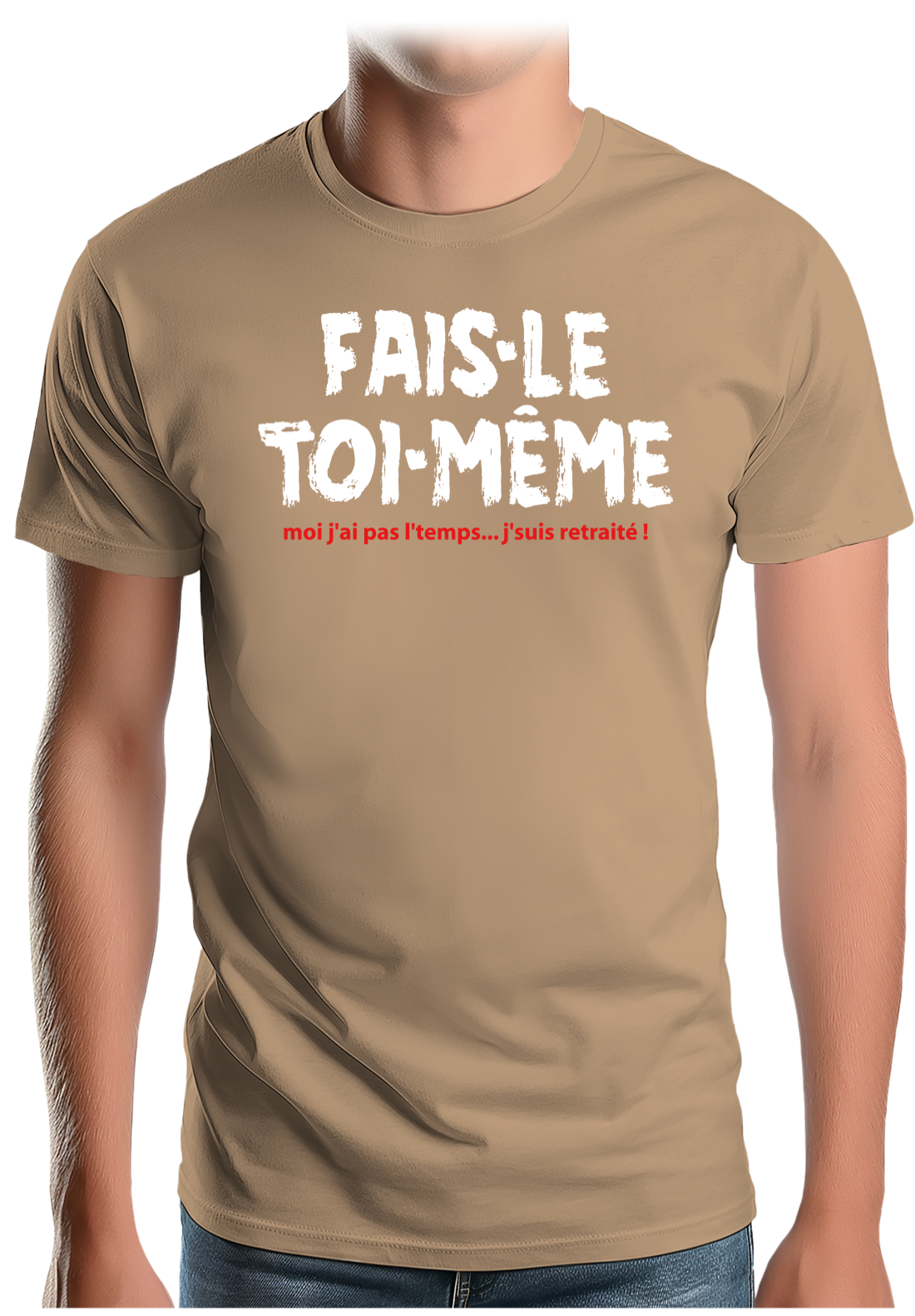 T-Shirt Homme Fais le toi même moi je suis à la retraite