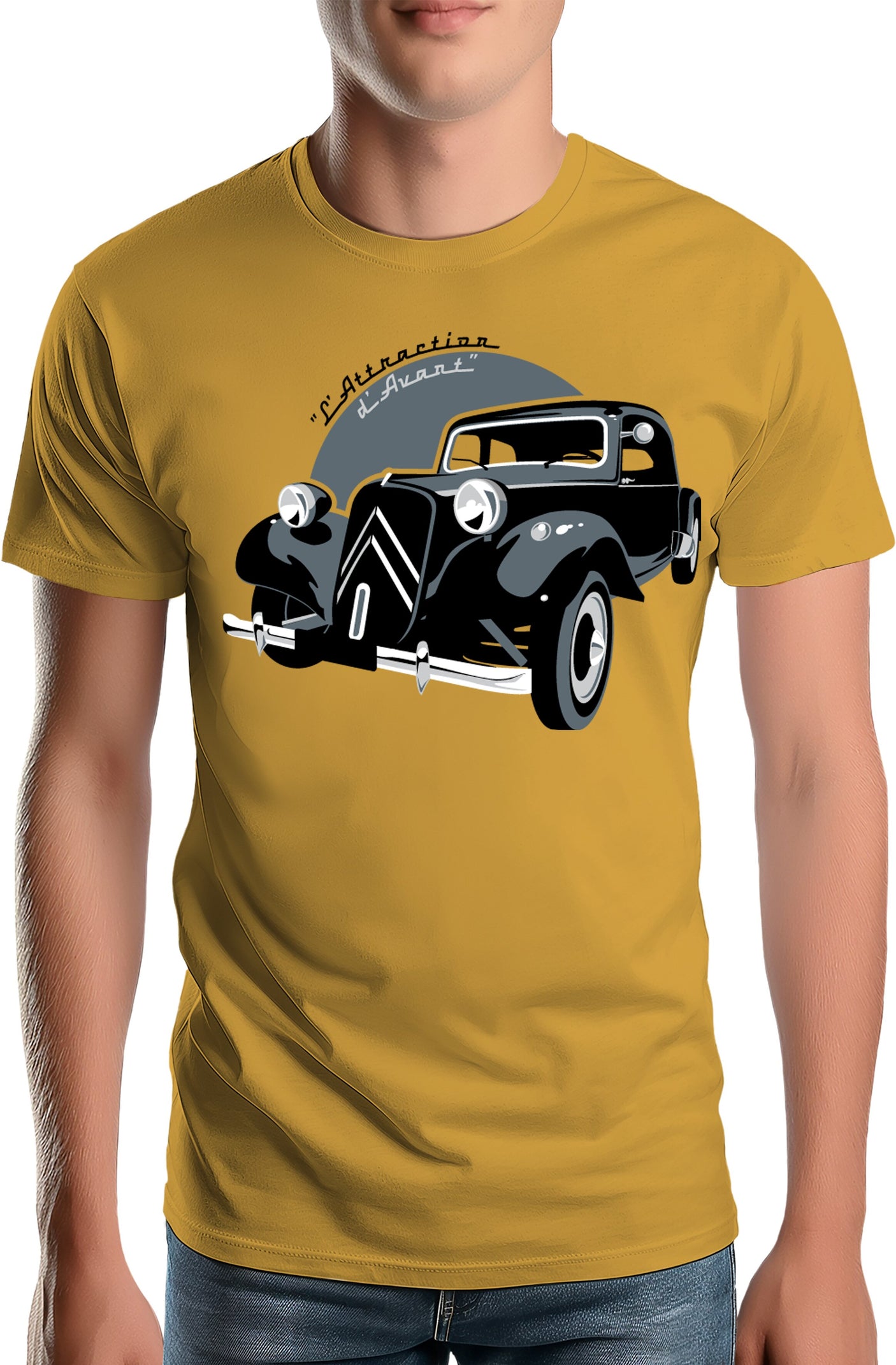 T-Shirt Homme La Traction, l'attraction d'avant